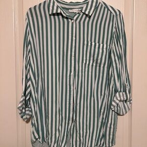 Green Striped Shirt